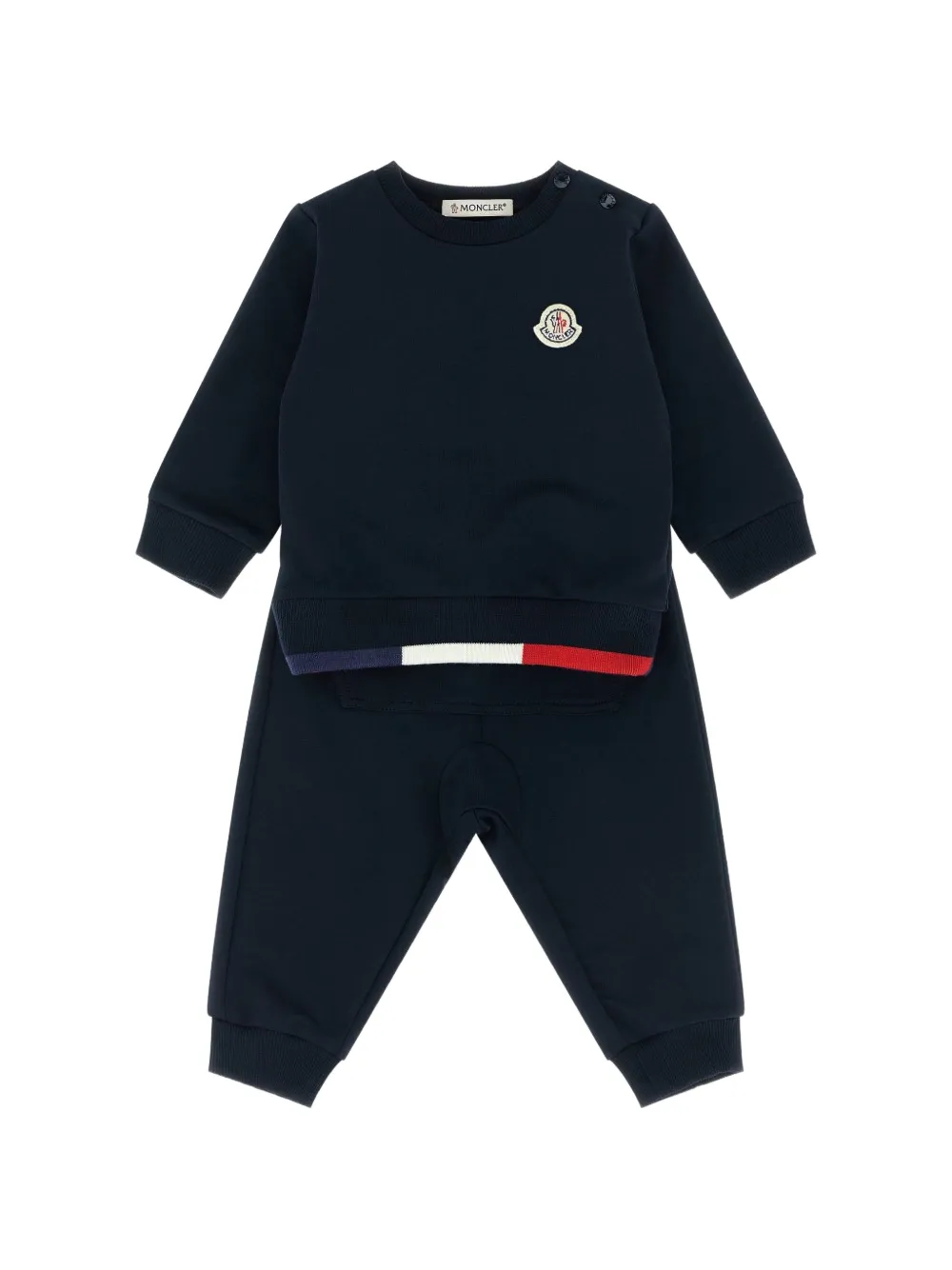 Спортивный костюм с нашивкой-логотипом Moncler Enfant, синий
Спортивный костюм с нашивкой-логотипом Moncler Enfant, синий