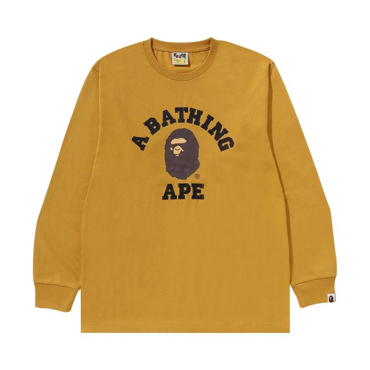 Футболка BAPE College Long-Sleeve Tee, Yellow
Футболка BAPE College Long-Sleeve Tee, Yellow