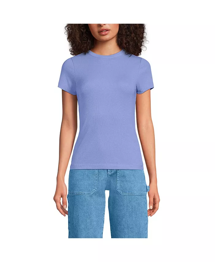 Женская облегающая мини-футболка с драпировкой и короткими рукавами Lands' End, фиолетовый
Женская облегающая мини-футболка с драпировкой и короткими рукавами Lands' End, фиолетовый