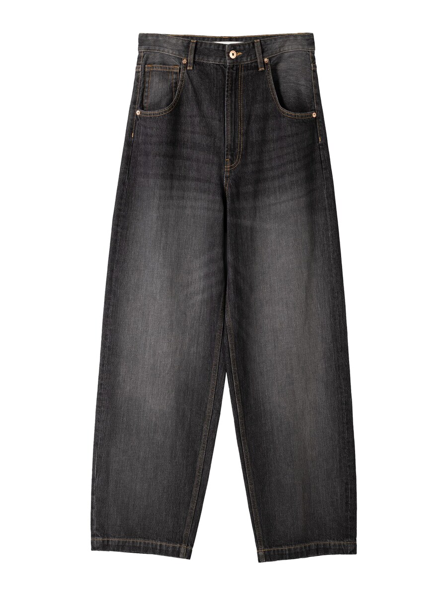 Мешковатые джинсы Bershka, серый деним
Мешковатые джинсы Bershka, серый деним