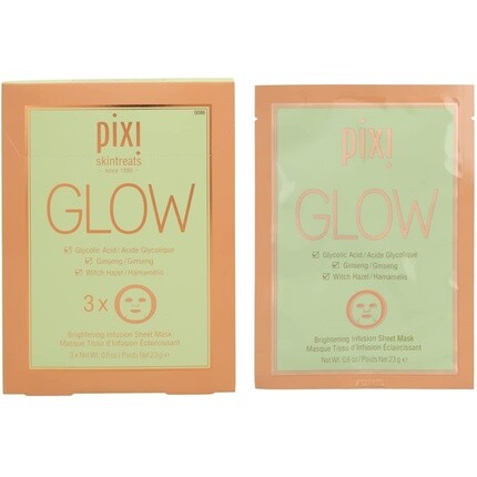 Pixi Glow Гликолевая Тканевая Маска
Pixi Glow Гликолевая Тканевая Маска