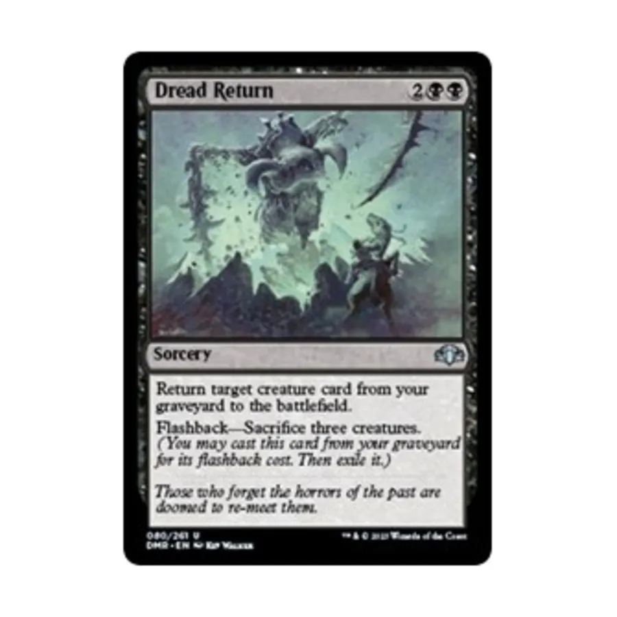 CCG Ужасное возвращение (U), MTG - Dominaria Remastered
CCG Ужасное возвращение (U), MTG - Dominaria Remastered