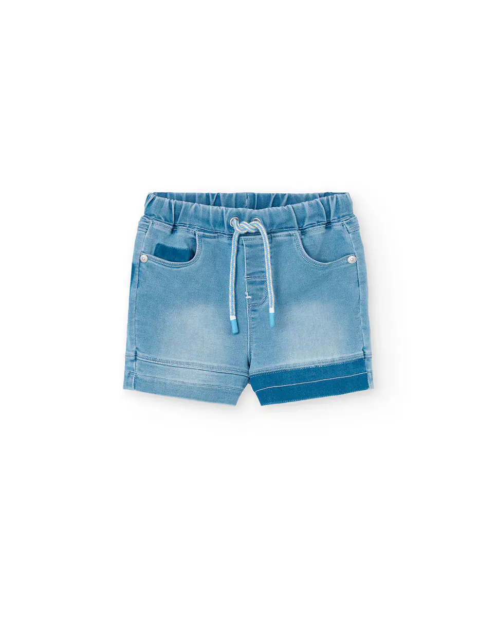 Вязаные бермудские шорты для мальчика на резинке на талии и шнурке Boboli, голубой
Вязаные бермудские шорты для мальчика на резинке на талии и шнурке Boboli, голубой