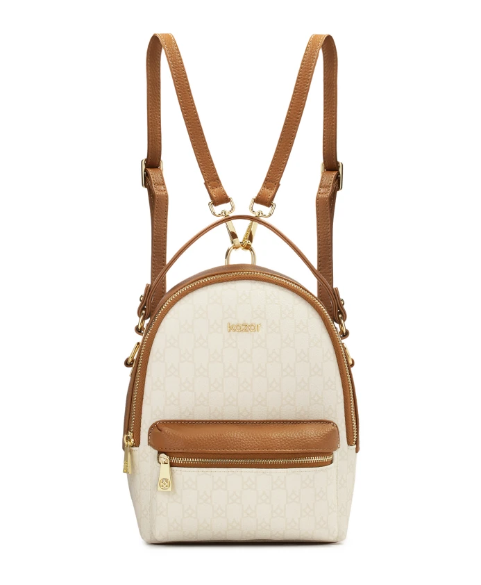 Двухцветный кожаный рюкзак-трансформер 2-в-1 Kazar, белый
Двухцветный кожаный рюкзак-трансформер 2-в-1 Kazar, белый