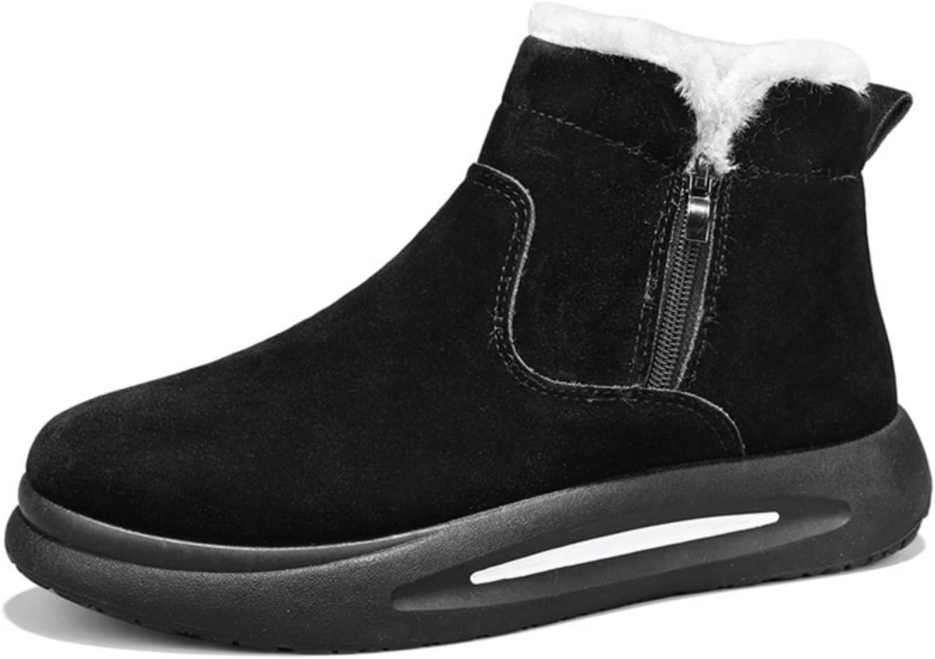 Мужские зимние сапоги с флисовой подкладкой: боковая молния, мягкая толстая подкладка, легкая амортизирующая подошва, замшевая текстура- идеально для холодной погоды, повседневной и повседневной носки Khwfjas, черный
Мужские зимние сапоги с флисовой подкладкой: боковая молния, мягкая толстая подкладка, легкая амортизирующая подошва, замшевая текстура- идеально для холодной погоды, повседневной и повседневной носки Khwfjas, черный