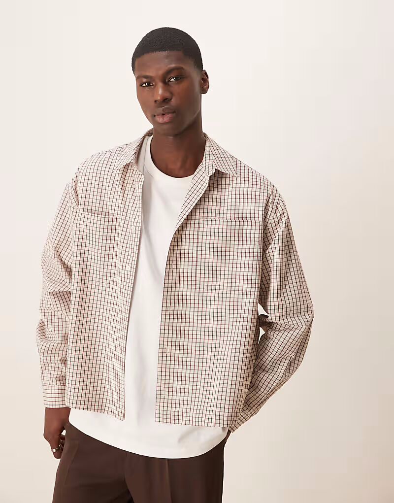 Рубашка свободного кроя ASOS DESIGN в красную клетку
Рубашка свободного кроя ASOS DESIGN в красную клетку