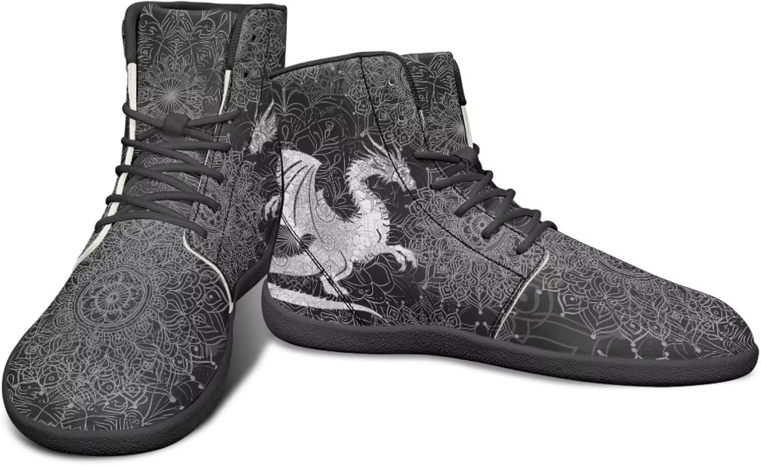 Мужские ультрагибкие кроссовки с анималистическим принтом, высокие, на резиновой подошве, черно-белые, с мандалой, для бега Watdotory
Мужские ультрагибкие кроссовки с анималистическим принтом, высокие, на резиновой подошве, черно-белые, с мандалой, для бега Watdotory