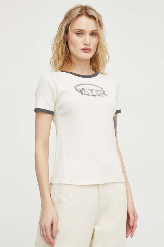 Хлопковая футболка G-Star Raw, бежевый
Хлопковая футболка G-Star Raw, бежевый