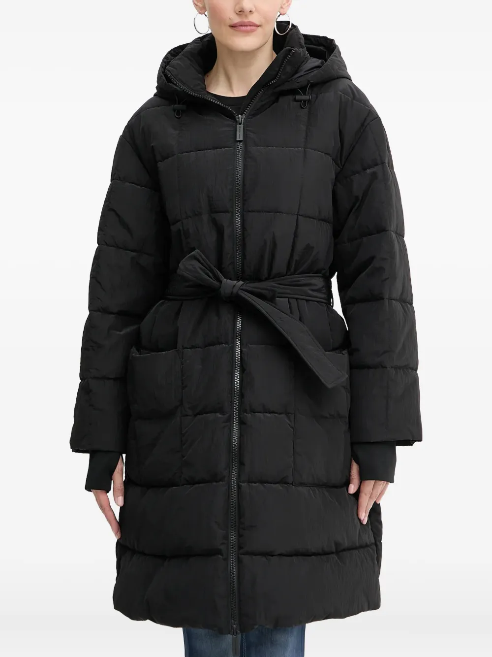 Пальто с капюшоном и поясом Armani Exchange, черный
Пальто с капюшоном и поясом Armani Exchange, черный