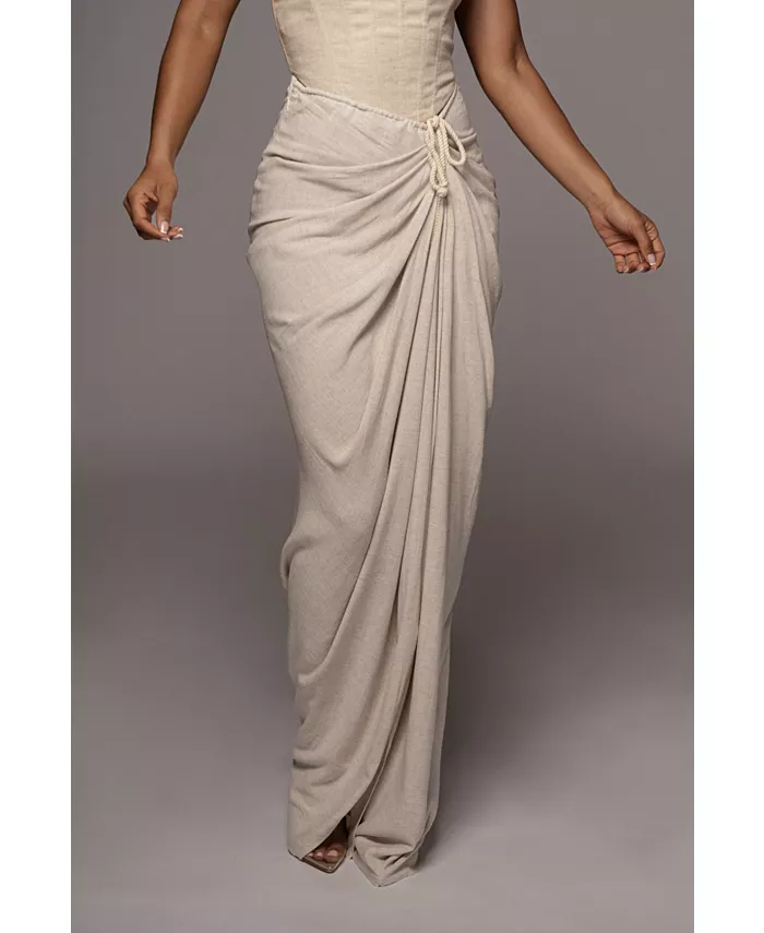 Женская льняная юбка Noelia с разрезом JLUXLABEL, коричневый/бежевый
Женская льняная юбка Noelia с разрезом JLUXLABEL, коричневый/бежевый