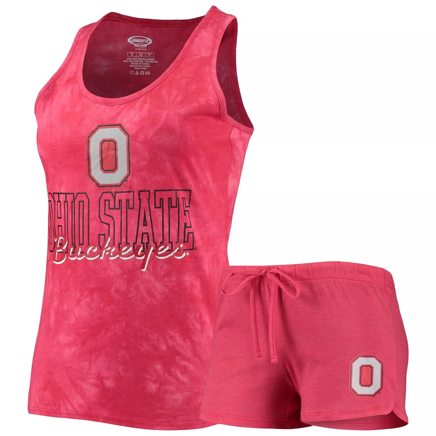 Женский комплект из топа и шорт с майкой и шортами Concepts Sport Scarlet Ohio State Buckeyes Billboard Tie Dye
Женский комплект из топа и шорт с майкой и шортами Concepts Sport Scarlet Ohio State Buckeyes Billboard Tie Dye
