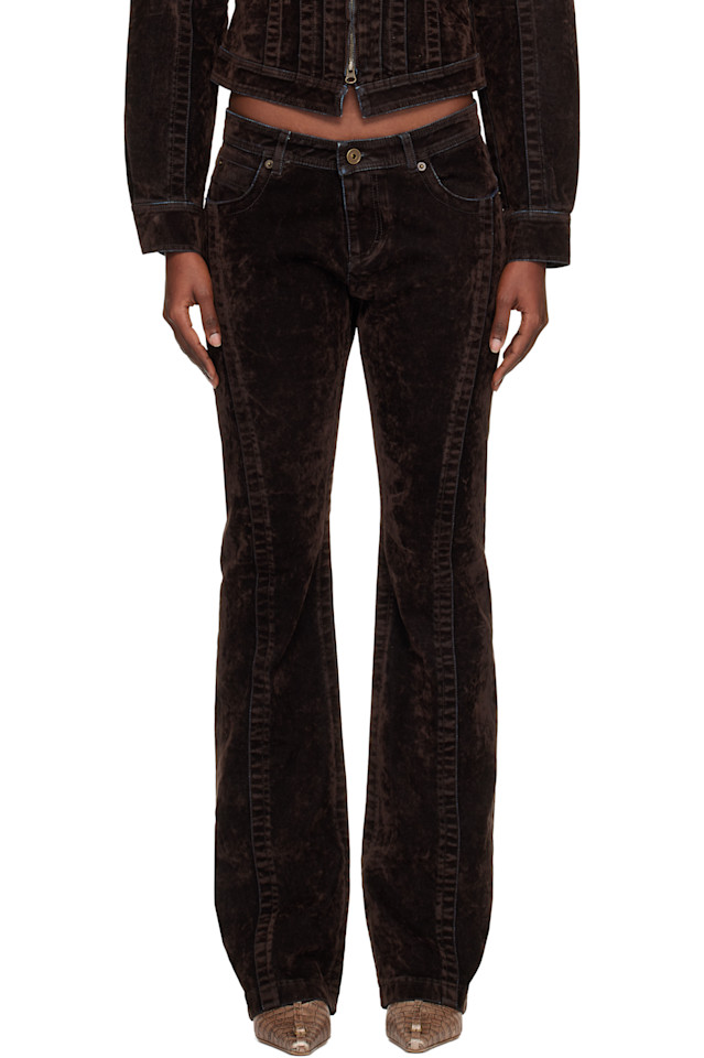 Knwls Коричневые флоковые джинсы
Knwls Коричневые флоковые джинсы