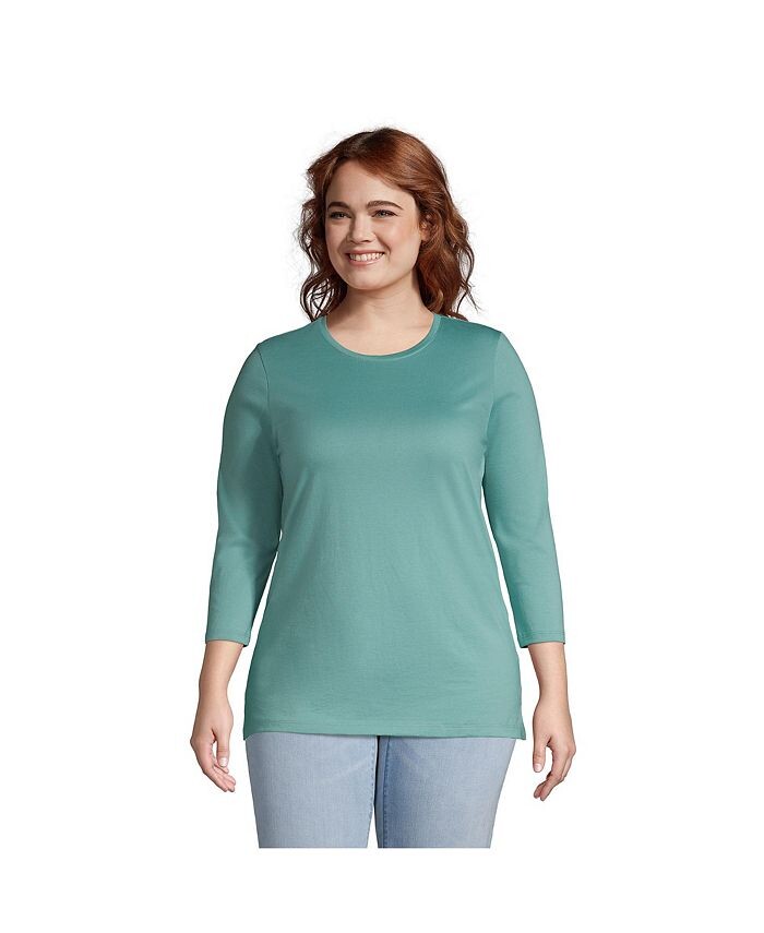 Хлопковая туника Supima с круглым вырезом больших размеров с рукавами 3/4 Lands' End, синий, Серый, Хлопковая туника Supima с круглым вырезом больших размеров с рукавами 3/4 Lands' End, синий
Хлопковая туника Supima с круглым вырезом больших размеров с рукавами 3/4 Lands' End, синий, Серый, Хлопковая туника Supima с круглым вырезом больших размеров с рукавами 3/4 Lands' End, синий