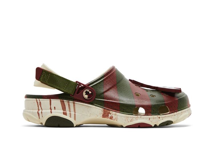 Кроссовки Crocs A Nightmare on Elm Street x All-Terrain Clog Horror Pack - Freddy Krueger, зеленый
Кроссовки Crocs A Nightmare on Elm Street x All-Terrain Clog Horror Pack - Freddy Krueger, зеленый