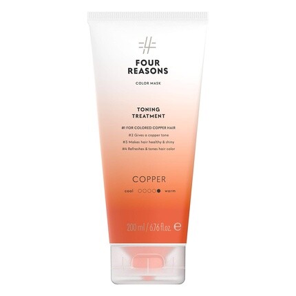 Four Reasons Color Mask Медный тонизирующий кондиционер для цвета, 6,76 жидких унций
Four Reasons Color Mask Медный тонизирующий кондиционер для цвета, 6,76 жидких унций