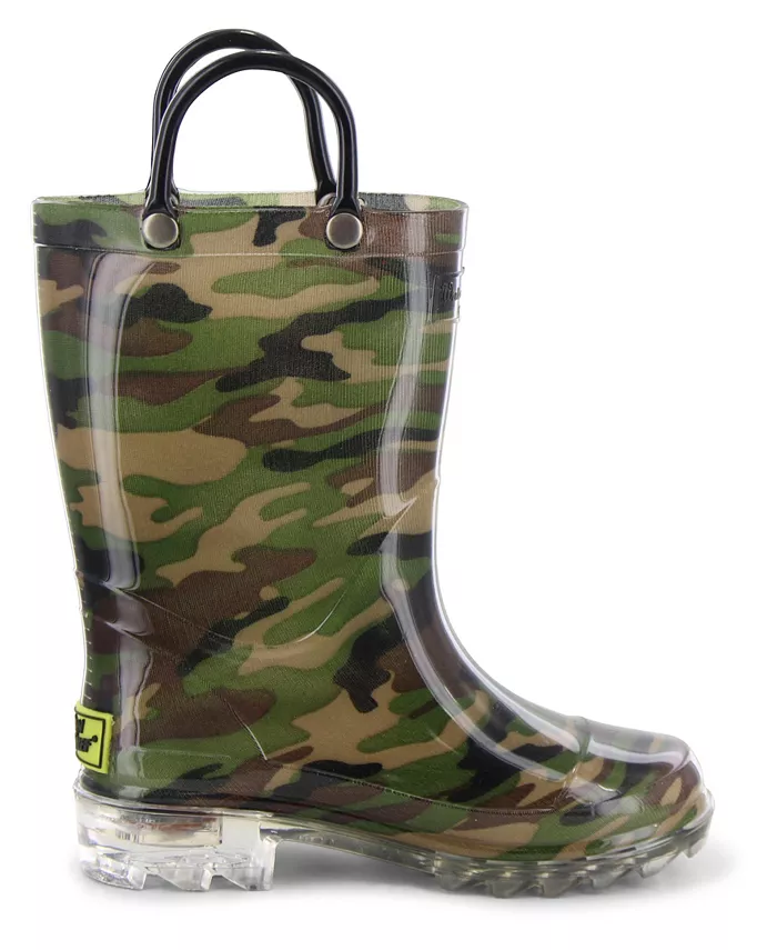 Детские и мальчиковые светящиеся камуфляжные дождевые сапоги Western Chief, зеленый
Детские и мальчиковые светящиеся камуфляжные дождевые сапоги Western Chief, зеленый