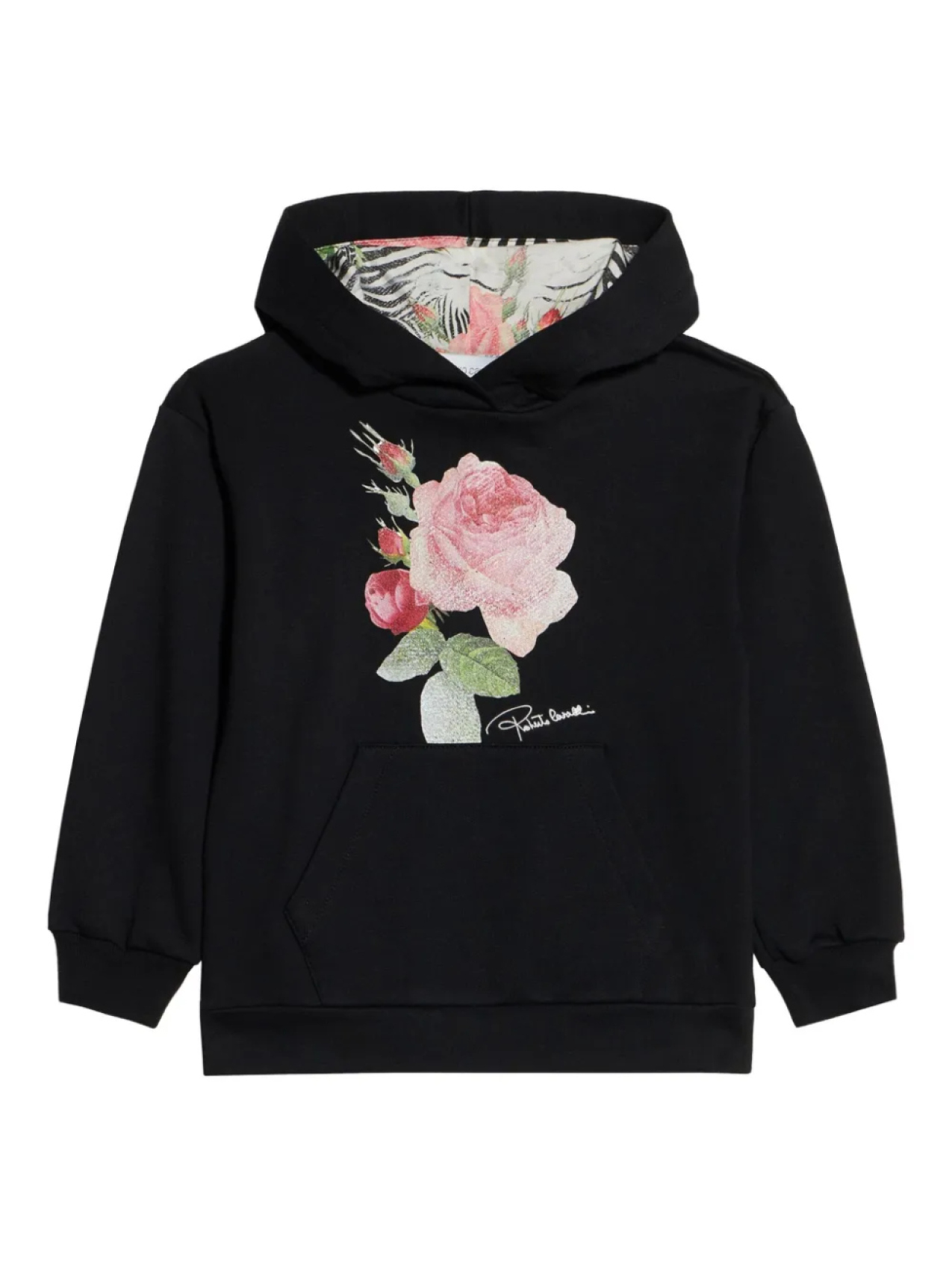 Худи с цветочным принтом Roberto Cavalli Junior, черный
Худи с цветочным принтом Roberto Cavalli Junior, черный