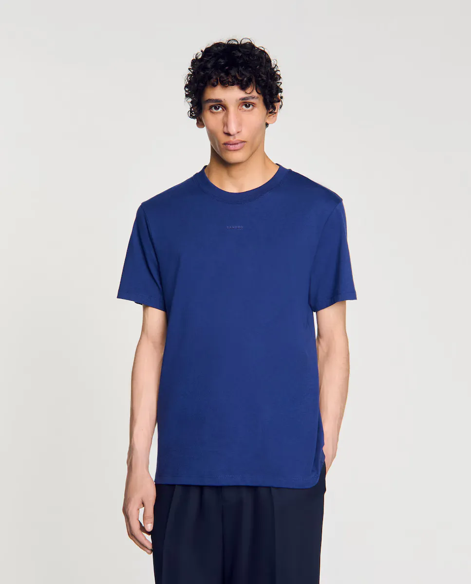 Мужская футболка 100% хлопок с коротким рукавом Sandro, синий
Мужская футболка 100% хлопок с коротким рукавом Sandro, синий