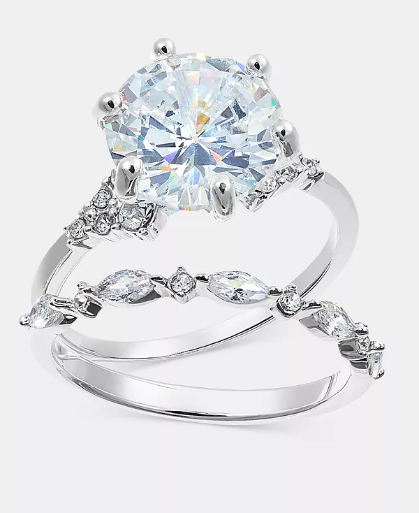 Комплект из 2 колец с кубическим цирконием и кристаллами, эксклюзив от Macy's Charter Club, rhodium
Комплект из 2 колец с кубическим цирконием и кристаллами, эксклюзив от Macy's Charter Club, rhodium