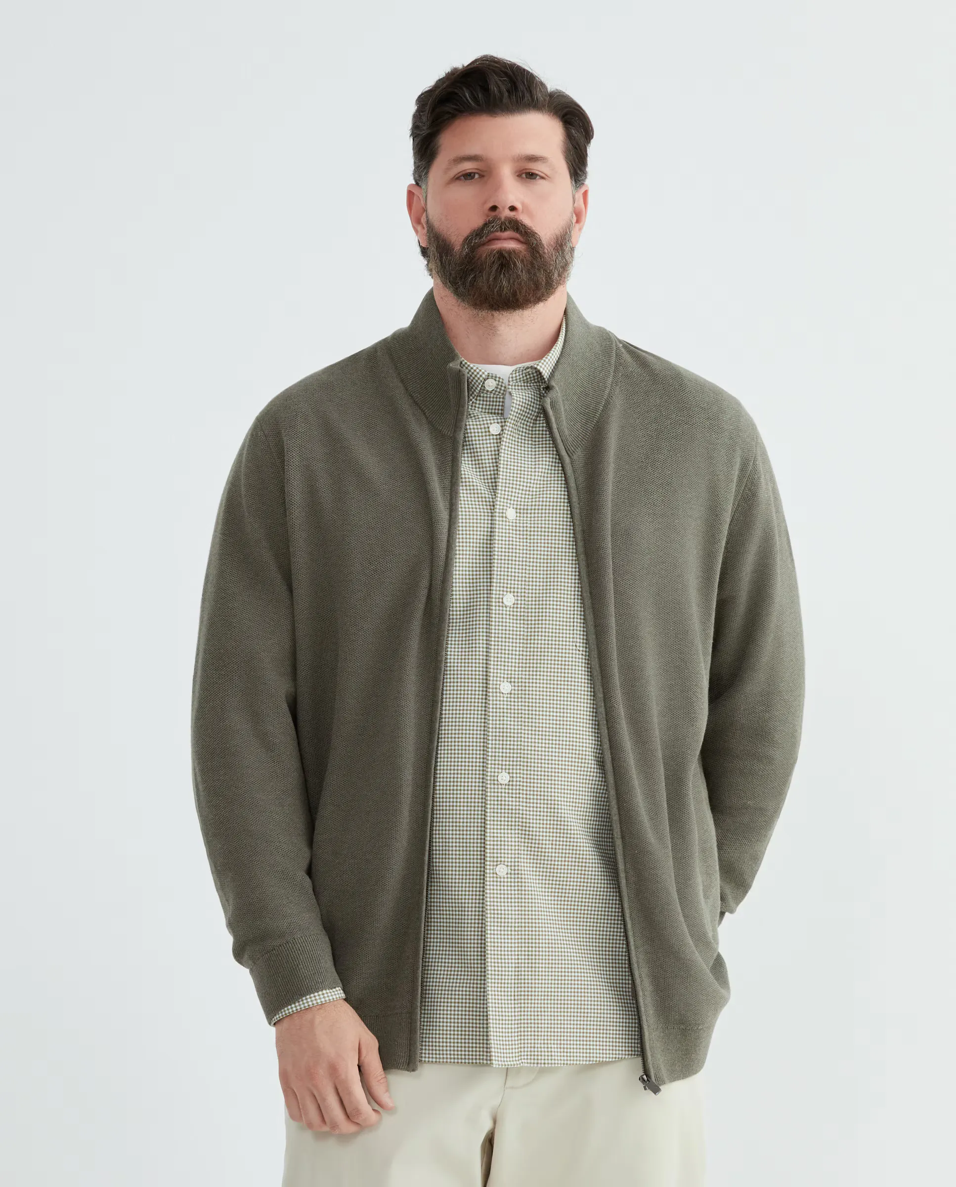 Кардиган на молнии для мужчин больших размеров Dustin, зеленый
Кардиган на молнии для мужчин больших размеров Dustin, зеленый