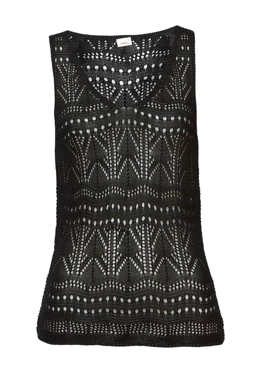 Вязаный топ s.Oliver, Black 
Вязаный топ s.Oliver, Black