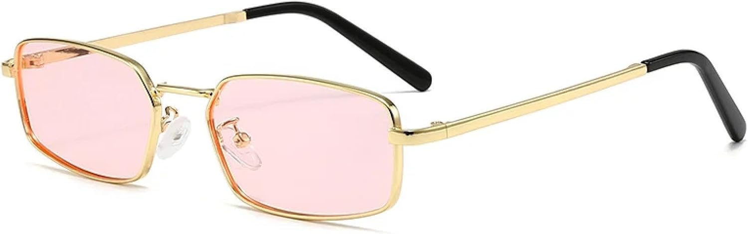 Солнцезащитные очки с защитой от УФ-излучения UV400 для женщин и мужчин | Маленькая металлическая оправа, синие и розовые линзы | для занятий спортом на открытом воздухе DSVIGF, Golden Pink
Солнцезащитные очки с защитой от УФ-излучения UV400 для женщин и мужчин | Маленькая металлическая оправа, синие и розовые линзы | для занятий спортом на открытом воздухе DSVIGF, Golden Pink