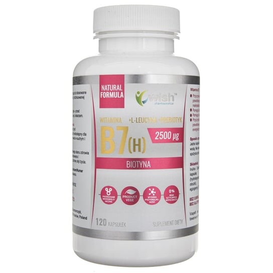 Wish Биотин Витамин B7 (H) 2500 мкг - 120 капсул Wish Pharmaceutical
Wish Биотин Витамин B7 (H) 2500 мкг - 120 капсул Wish Pharmaceutical