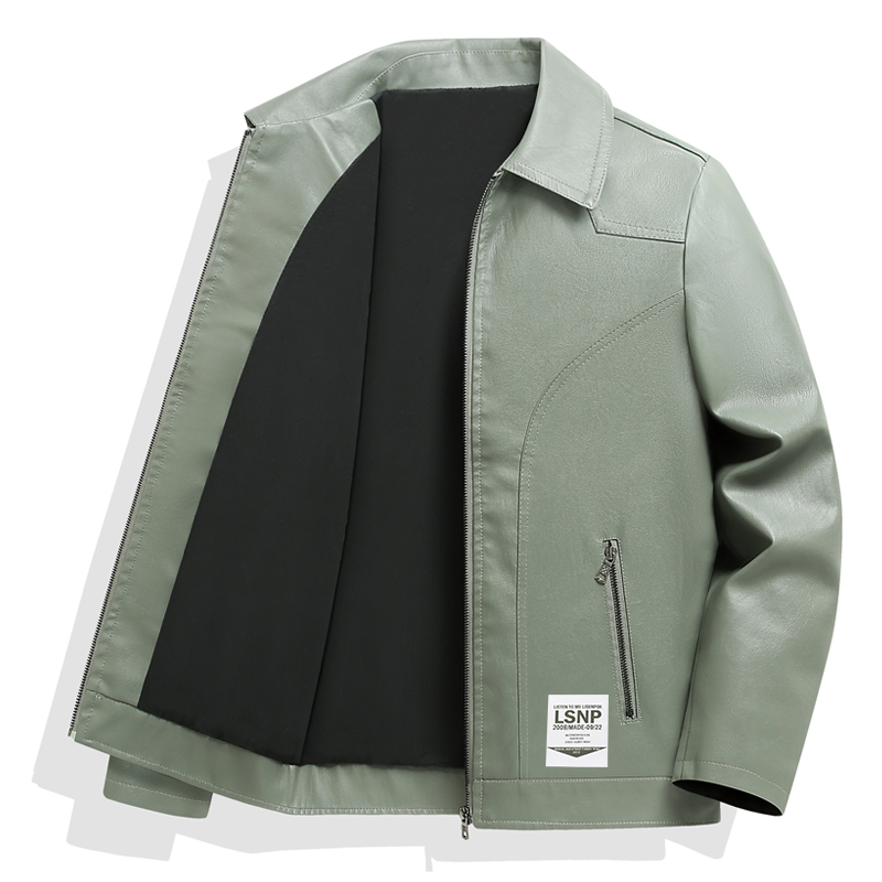 Кожаная куртка Unisex Lapel Thin LISENPOK, зеленый
Кожаная куртка Unisex Lapel Thin LISENPOK, зеленый