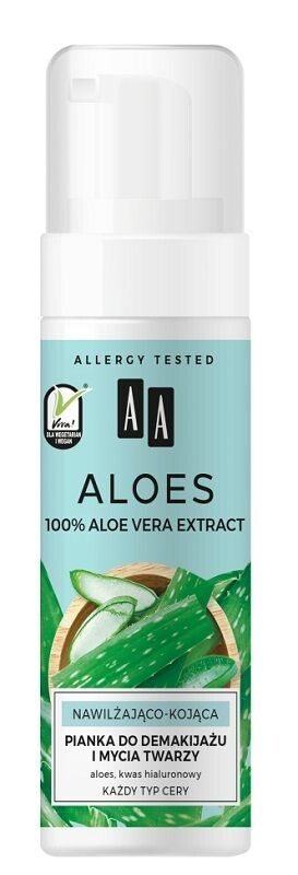 AA Aloes пена для умывания лица, 150 ml
AA Aloes пена для умывания лица, 150 ml