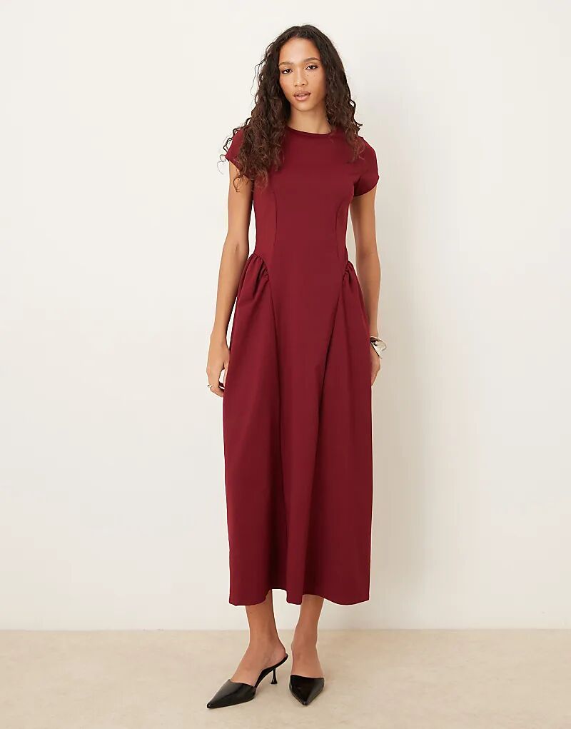 Платье миди ASOS DESIGN с вырезом-лодочкой, рукавами-крылышками и закругленными швами бордового цвета
Платье миди ASOS DESIGN с вырезом-лодочкой, рукавами-крылышками и закругленными швами бордового цвета