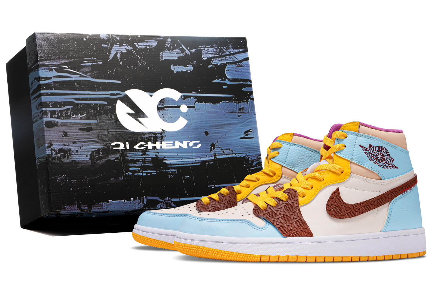 Jordan Air 1 Retro OG Kenya Cushioning, износостойкие винтажные баскетбольные кроссовки Unisex синий желтый
Jordan Air 1 Retro OG Kenya Cushioning, износостойкие винтажные баскетбольные кроссовки Unisex синий желтый