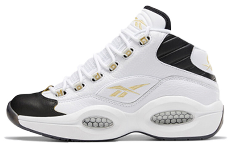 Кроссовки Reebok Question Basketball Unisex, белый/черный/желтый 
Кроссовки Reebok Question Basketball Unisex, белый/черный/желтый