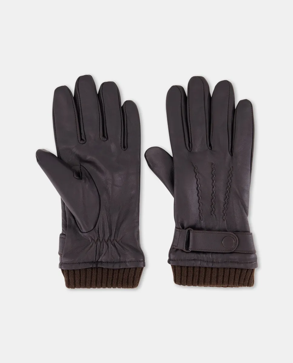 Мужские кожаные перчатки с кнопкой Dustin, коричневый
Мужские кожаные перчатки с кнопкой Dustin, коричневый