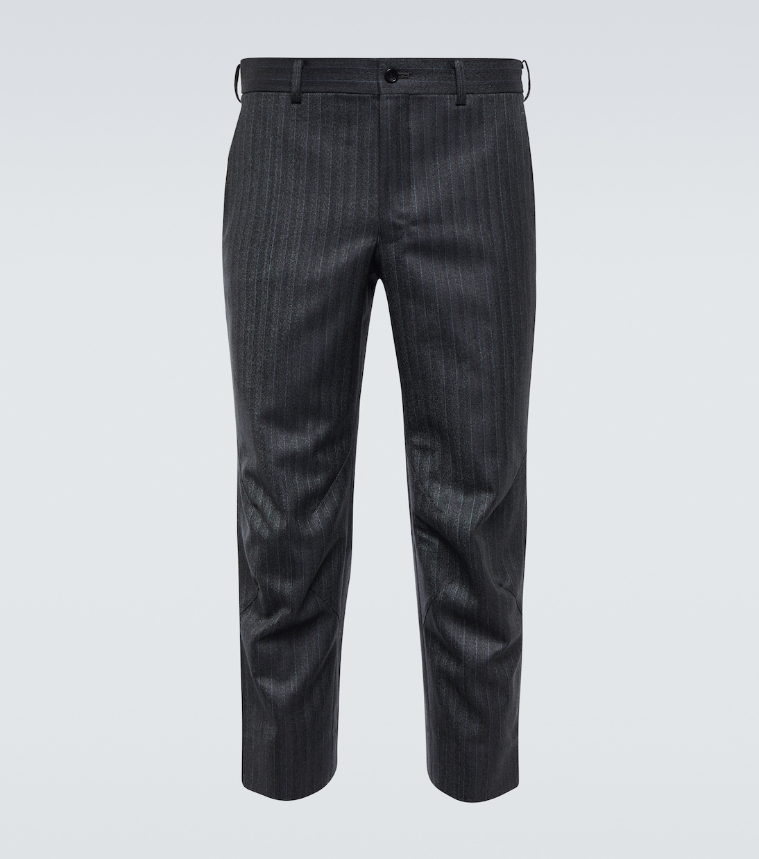 Шерстяные брюки прямого кроя в полоску Comme des Garçons Homme Deux, Charcoal Grey
Шерстяные брюки прямого кроя в полоску Comme des Garçons Homme Deux, Charcoal Grey
