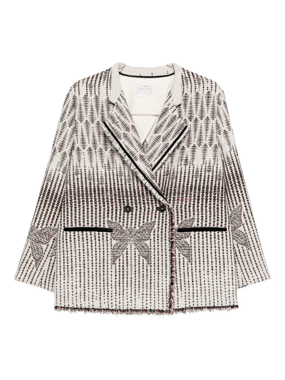 Куртка с узорчатой отделкой бахромой Forte Forte, нейтральный, Серебристый, Куртка с узорчатой отделкой бахромой Forte Forte, нейтральный
Куртка с узорчатой отделкой бахромой Forte Forte, нейтральный, Серебристый, Куртка с узорчатой отделкой бахромой Forte Forte, нейтральный