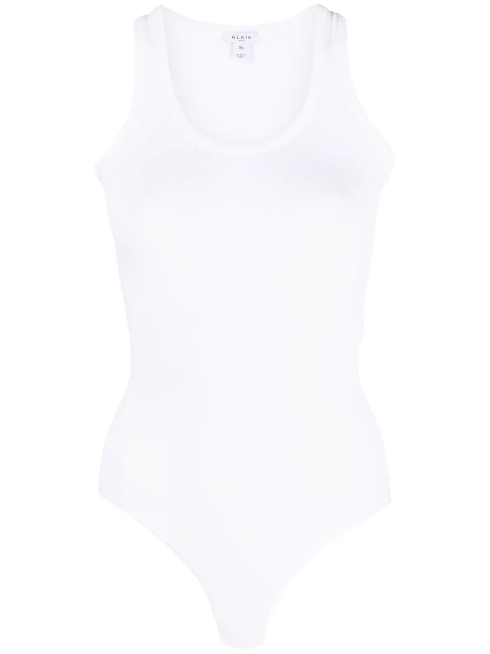 Боди с U-образным вырезом Alaïa, белый
Боди с U-образным вырезом Alaïa, белый