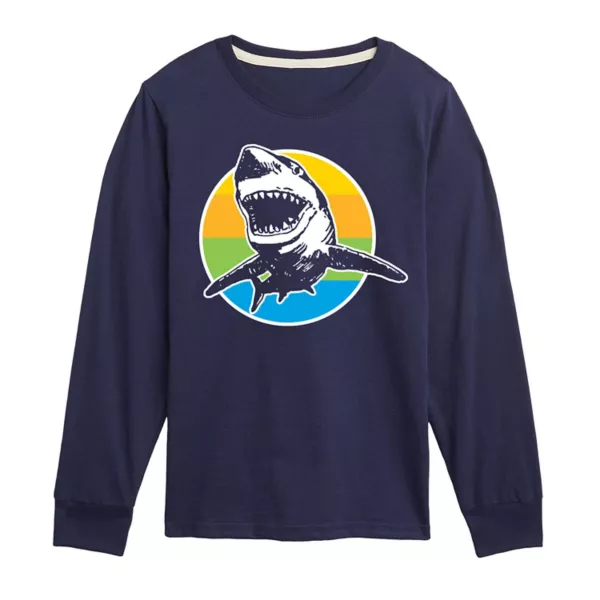 Футболка с длинными рукавами и принтом акулы в стиле ретро для мальчиков 8-20 лет Licensed Character, синий
Футболка с длинными рукавами и принтом акулы в стиле ретро для мальчиков 8-20 лет Licensed Character, синий