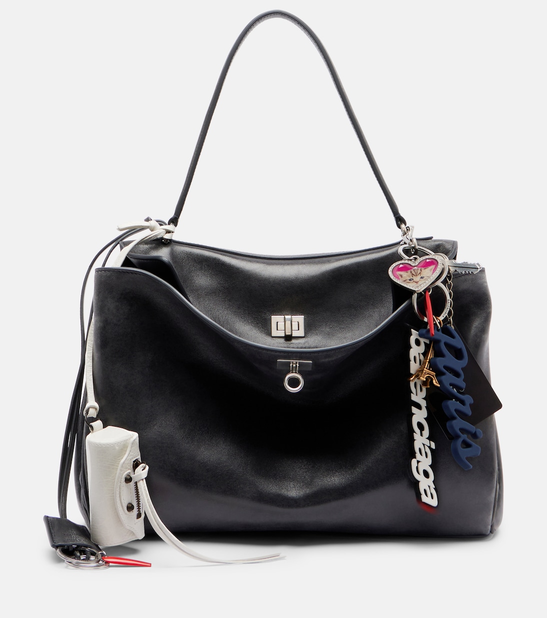 Средняя кожаная сумка Rodeo Balenciaga, серый
Средняя кожаная сумка Rodeo Balenciaga, серый