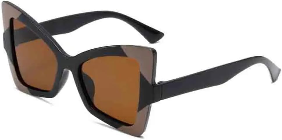 Модные солнцезащитные очки в оправе «бабочка» большого размера для женщин, роскошные, с индивидуальным дизайном, для путешествий, в стиле панк, с защитой от УФ-излучения UV400 TVTBBVV, Black Brown
Модные солнцезащитные очки в оправе «бабочка» большого размера для женщин, роскошные, с индивидуальным дизайном, для путешествий, в стиле панк, с защитой от УФ-излучения UV400 TVTBBVV, Black Brown