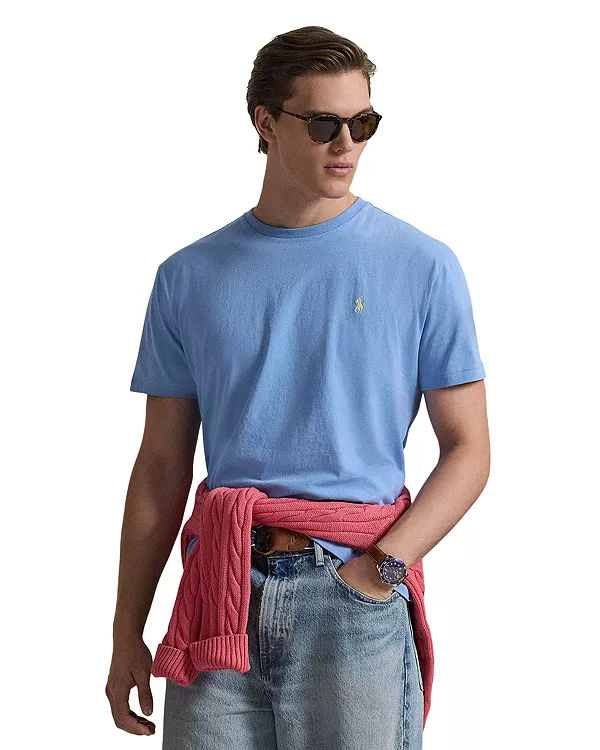 Классическая трикотажная футболка с круглым вырезом Polo Ralph Lauren, синий
Классическая трикотажная футболка с круглым вырезом Polo Ralph Lauren, синий
