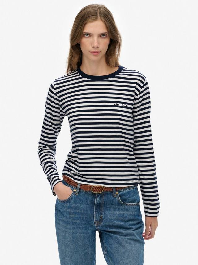 Футболка с длинными рукавами Essential Logo Stripe Superdry, Richest Navy
Футболка с длинными рукавами Essential Logo Stripe Superdry, Richest Navy