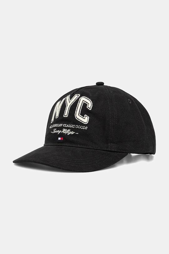 Хлопковая кепка с козырьком Tommy Hilfiger, черный
Хлопковая кепка с козырьком Tommy Hilfiger, черный