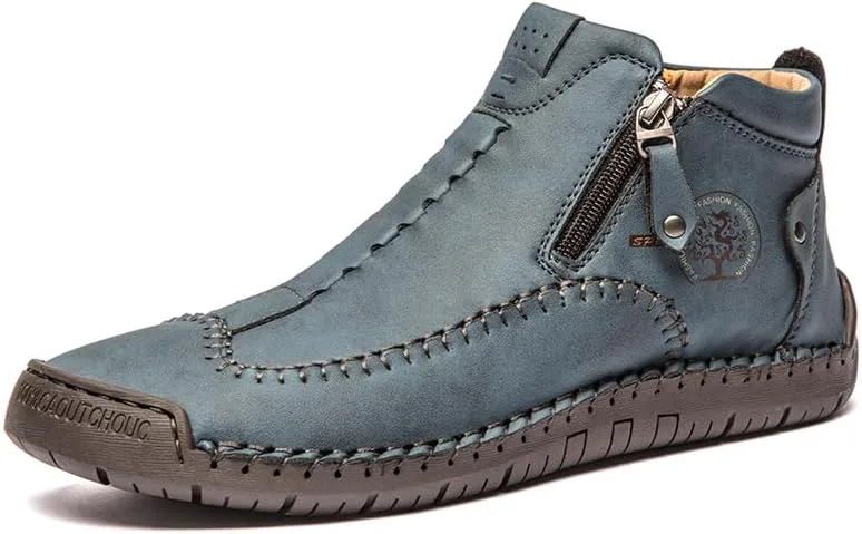 Мужские повседневные уличные короткие ботинки - классические ботинки ручной работы с модной боковой молнией, идеально подходят для любителей активного отдыха и мероприятий на свежем воздухе Geaino, синий
Мужские повседневные уличные короткие ботинки - классические ботинки ручной работы с модной боковой молнией, идеально подходят для любителей активного отдыха и мероприятий на свежем воздухе Geaino, синий