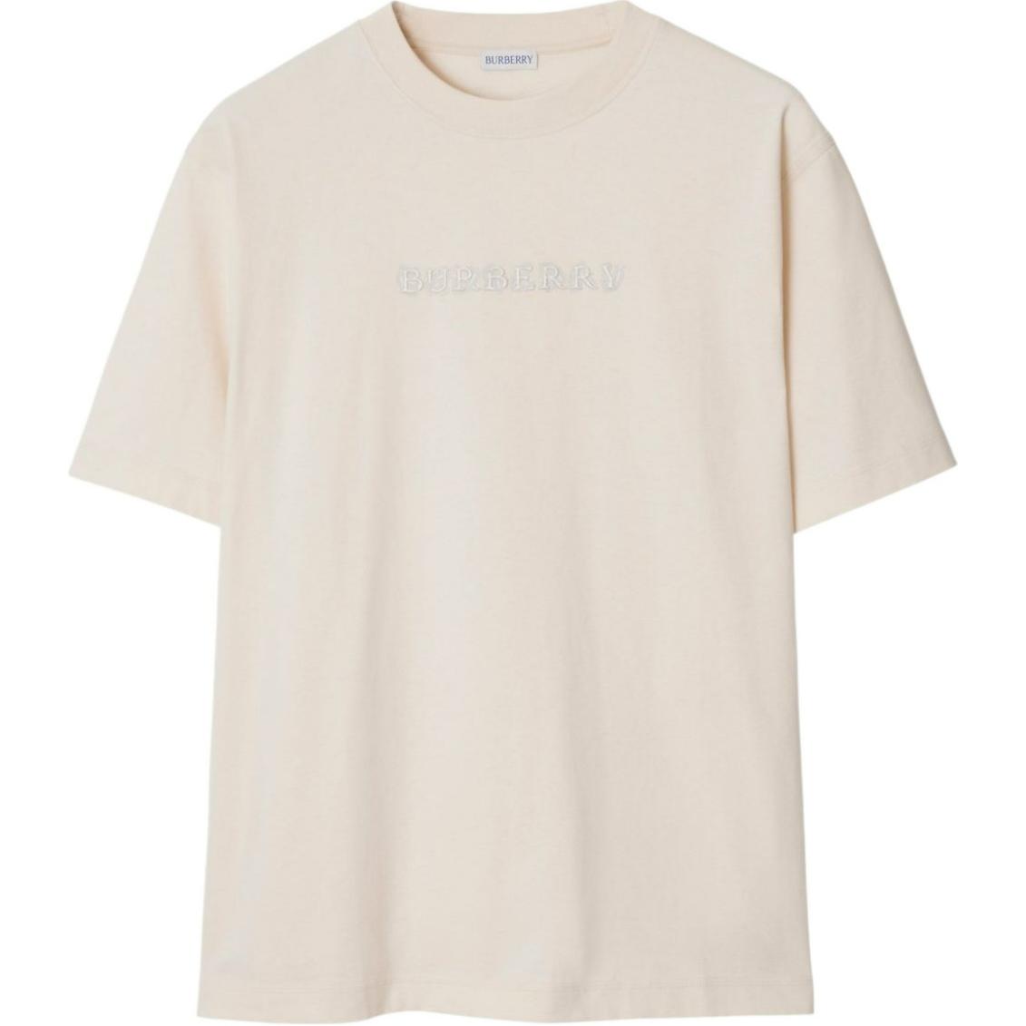 Футболка с вышитым логотипом Burberry, бежевая
Футболка с вышитым логотипом Burberry, бежевая