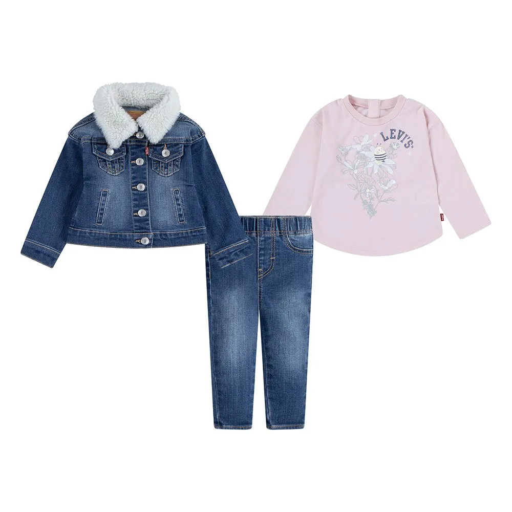 Комплект джинсов с длинным рукавом Levi's (3 шт.), синий
Комплект джинсов с длинным рукавом Levi's (3 шт.), синий