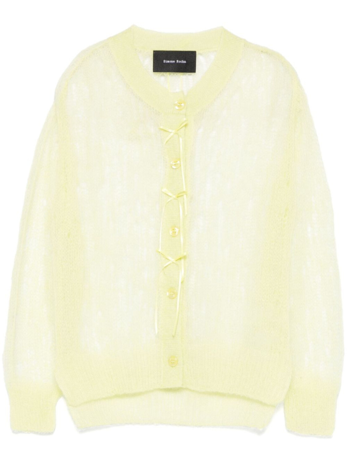 Simone Rocha укороченный кардиган с бантом, зеленый
Simone Rocha укороченный кардиган с бантом, зеленый