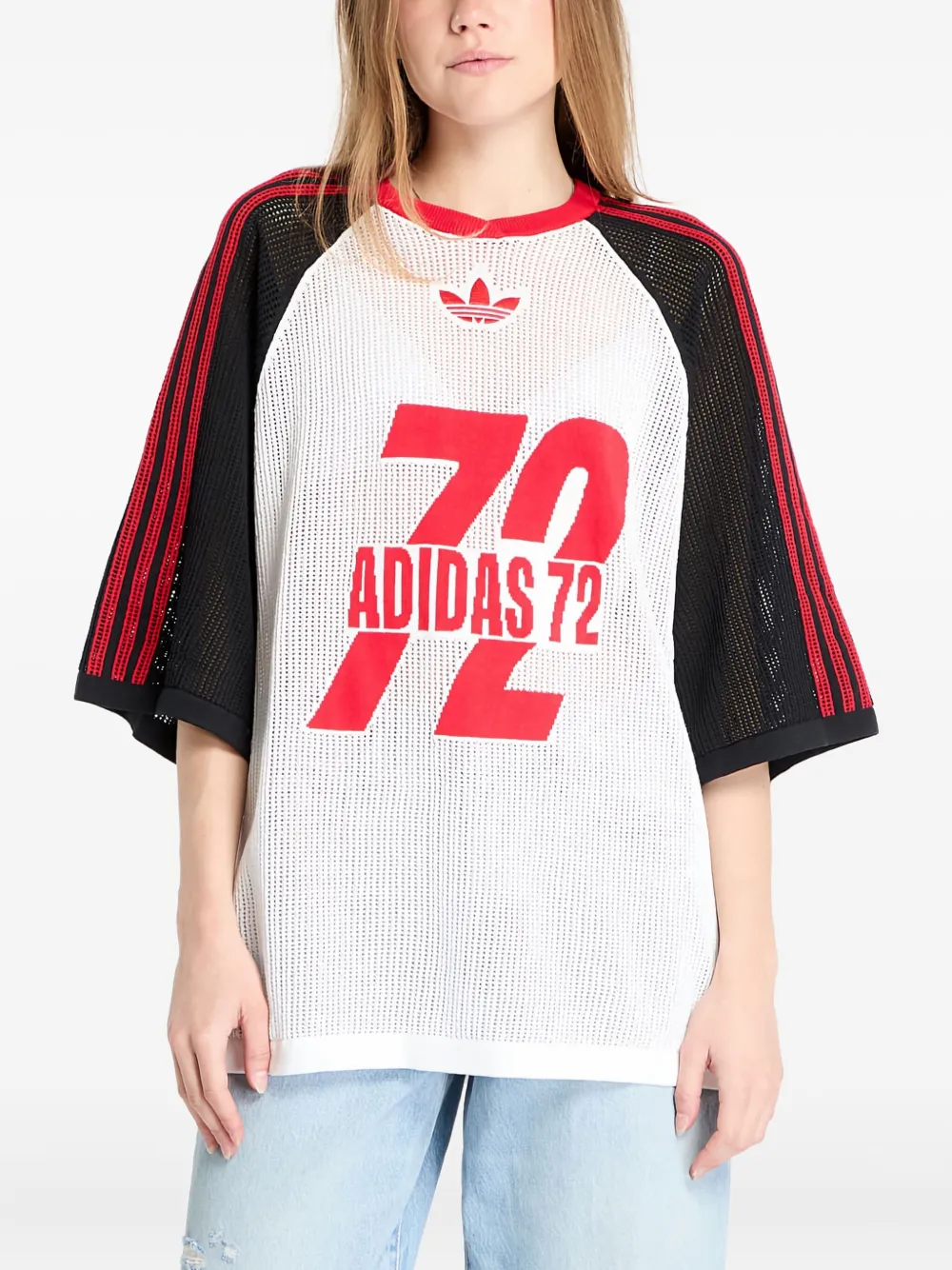 Сетчатая футболка с логотипом Adidas, белый
Сетчатая футболка с логотипом Adidas, белый