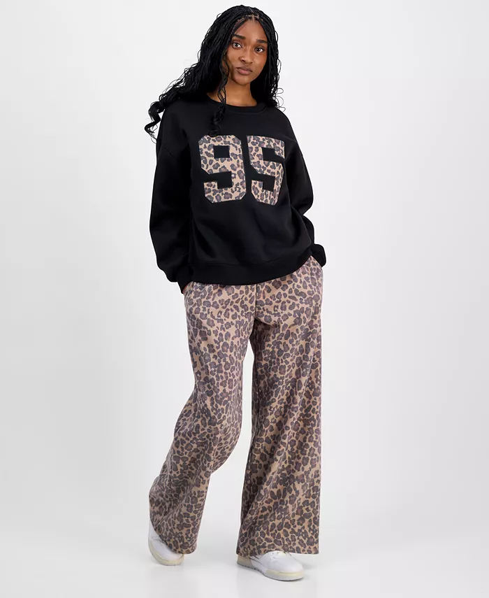 Свитшот и брюки с леопардовым принтом для юниоров Madden Girl, мультиколор 
Свитшот и брюки с леопардовым принтом для юниоров Madden Girl, мультиколор