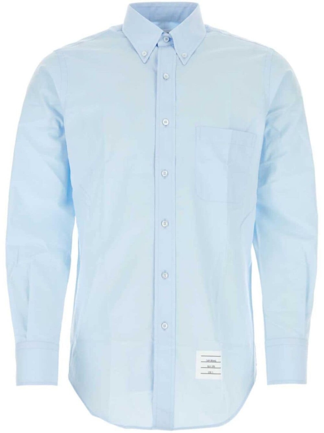 Thom Browne рубашка с аппликацией логотипа, синий
Thom Browne рубашка с аппликацией логотипа, синий