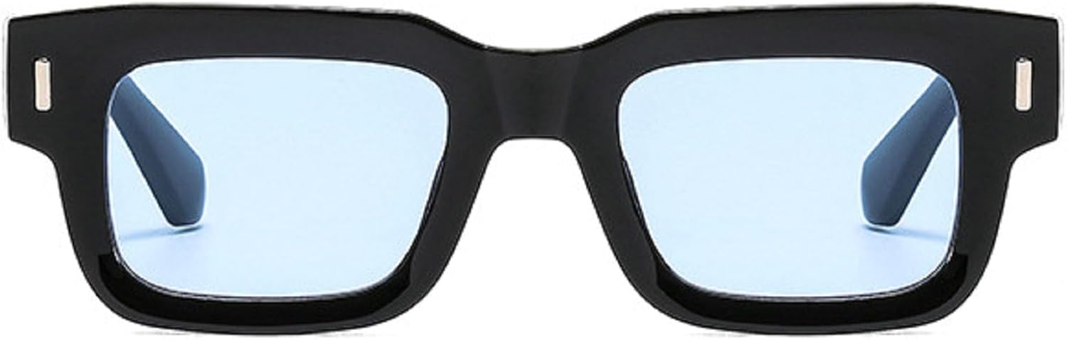 Квадратные солнцезащитные очки для женщин в винтажном стиле с заклепками, модные солнцезащитные очки с прозрачными линзами с градиентом цвета океана, солнцезащитные очки UV400 для мужчин в стиле панк mincl, Blue
Квадратные солнцезащитные очки для женщин в винтажном стиле с заклепками, модные солнцезащитные очки с прозрачными линзами с градиентом цвета океана, солнцезащитные очки UV400 для мужчин в стиле панк mincl, Blue